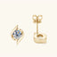 Gold Plated Silver 925 Real Moissanite Jewelry Set for Women 2.0ctw D Color Lab Diamond Stud Earrings Pendant Necklace Sets Gift