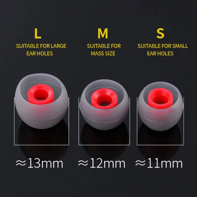 1-3Pairs Ear Pads For Headphones Earphone Tips Silicone Ear Tips S M L In-ear Earphone Cover Earbuds Eartips Replace Accessories