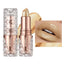 Quicksand Gold Lipstick Fine Glitter lipstick, Moisturizing Silky Mermaid Girl Pink, Long-Lasting Waterproof Grapefruit Orange