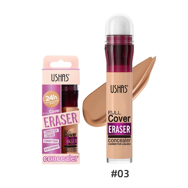New Sponge Head Concealer For Dark Circles Freckles Acne Pigmentation And Blemishes Long Lasting Moisturizing Liquid Foundation