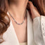 316L Stainless Steel Multiple Different Styles Geometry Zircon Welding Snake Bones Chain Necklace Fashion Exquisite Jewelry