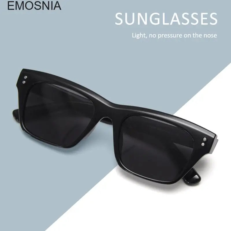 New Men Women Personalized Trendy Polarized Sunglasses Fashion Wrap Square Frame Ins Eyewear Show Small Facial Features