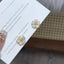 Colorful Daisy Earrings Light Luxury Fashionable Exquisite High Grade Sweet Cute Earrings Simple Girl's Daily Party Jewelry Gift