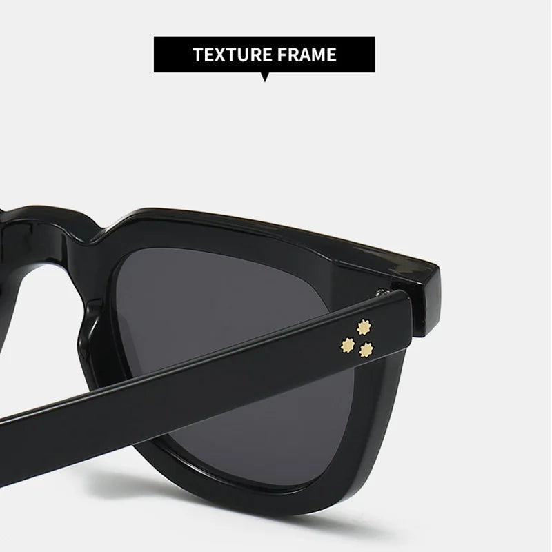 New Tortoiseshell Color Pc Sunglasses for Men Small Face Fashion Trend Covering Face Slimming Square Frame Women's Eyewear