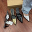 High Heels Women Sandals Sexy Pointed Toe Ladies Stilettos Footwear 2025 Summer Party Fashion Female Mules Shoes Plus Size 42
