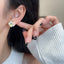 Colorful Daisy Earrings Light Luxury Fashionable Exquisite High Grade Sweet Cute Earrings Simple Girl's Daily Party Jewelry Gift