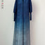 LANMREM 2024 Spring Pleated Long Trench Coat Women Gradient Scarf Collar Belt Gathered Waist Windbreaker Fashion New 32C452