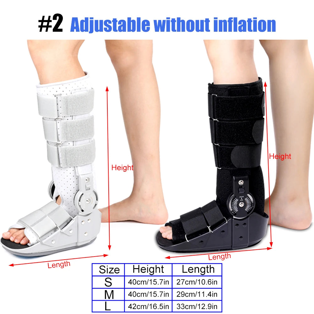 Walker Brace ROM Air Walking Fracture Boot with Air Pump Brace for Stabilizer Injured Foot Ankle Sprain Broken Toe Post Surgery