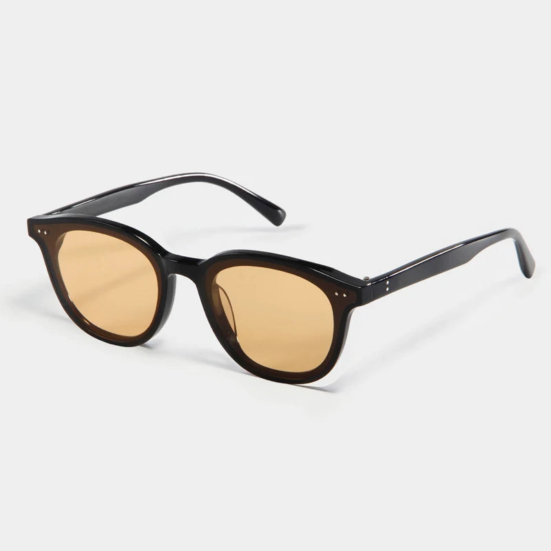 New Board Plate Square Frame Polarized Sunglasses for Men Fashion Trend Retro Style Light Luxury Personalized Glasses for Women