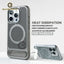 Luxury Heat Dissipation For Magsafe Case For iPhone 15 14 Plus 13 12 Pro Max Breathable Wireless Charger Stand Shockproof Cover