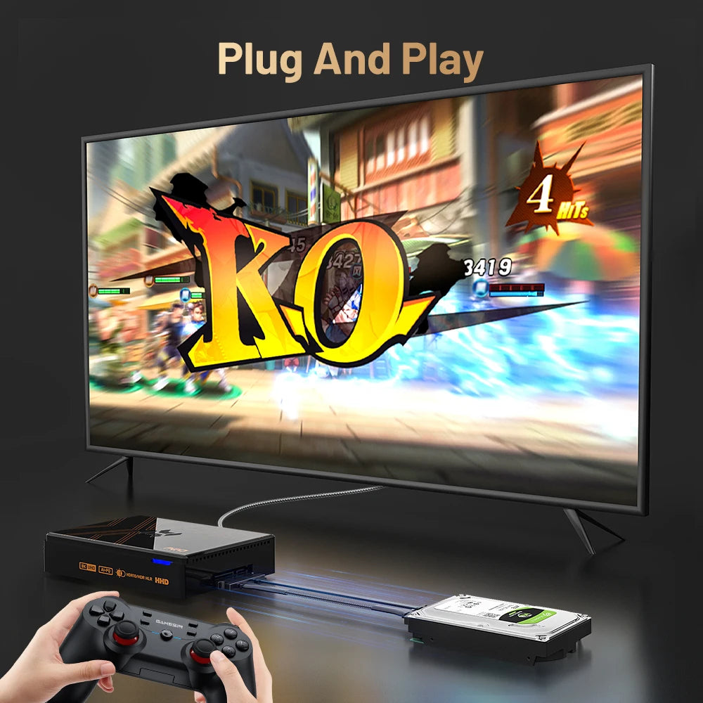 Kinhank Super Sonsole X5 PRO Retro Video Game Console RK3588 8GDDR4 with 4THDD 16000 Games Plug and Play for PS2/PS1/SS/DC/N64