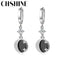 CHSHINE 925 Sterling Silver Starry Sky Moon Star Earrings For Women Wedding Banquet Party Fashion Jewelry