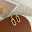 Square Earrings Gold Color Geometric Square Hoop Earrings for Women Huggie Punk Hip-Hop Metal Round Circle Jewelry Wholesale