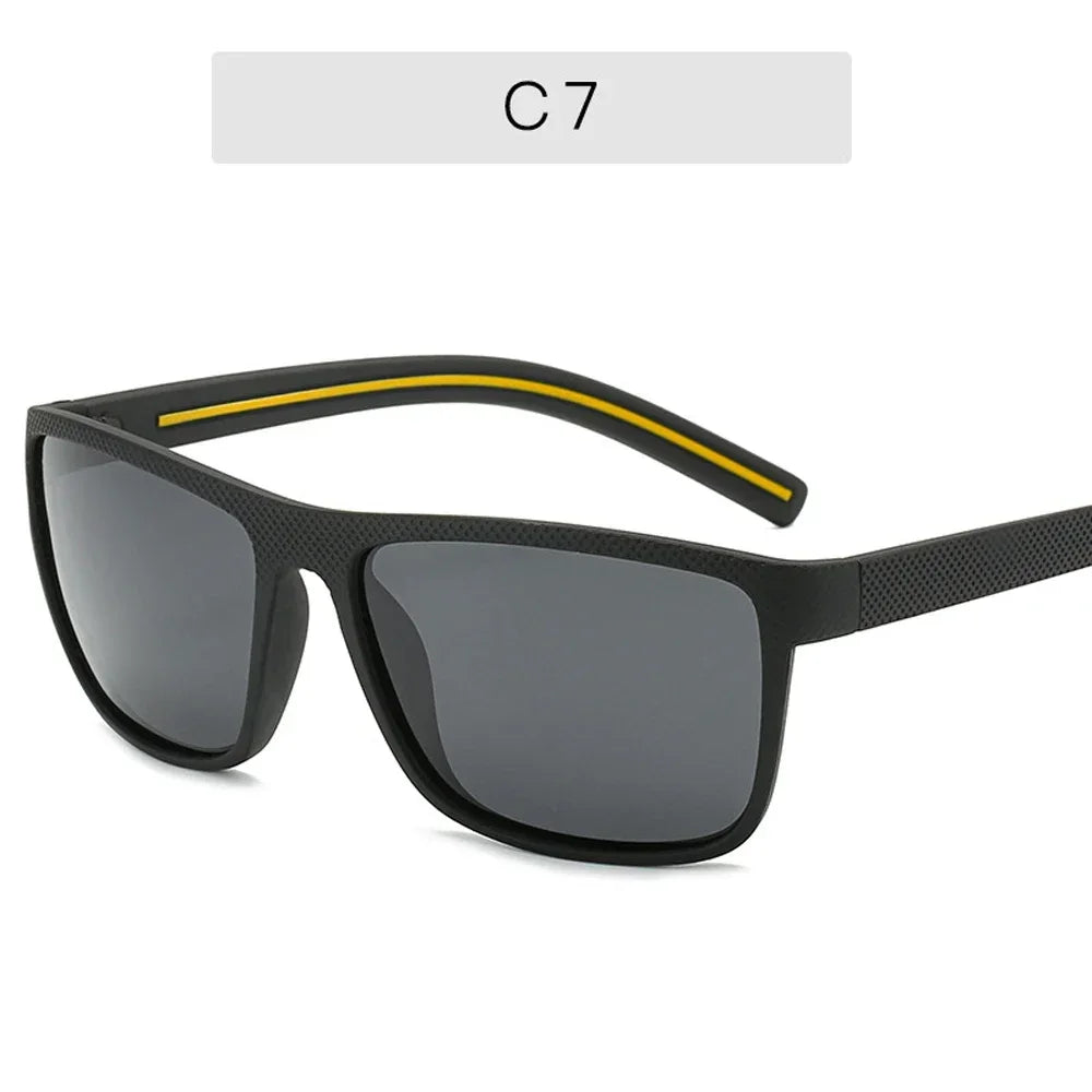 MUSELIFE Brand Polarized Sunglasses For Men Plastic Oculos de sol Men's Fashion Square Driving Eyewear Travel Sun Glass