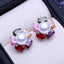 FENASY Natural Freshwater Pearl Earrings Wedding Engagement Bohemian Party Flower 925 Sterling Silver Stud Earrings