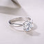 PuBang Fine Jewelry 925 Sterling Silver Sparkling 5MM-11MM Moissanite Diamond Wedding Engagement Ring for Women Anniversary Gift