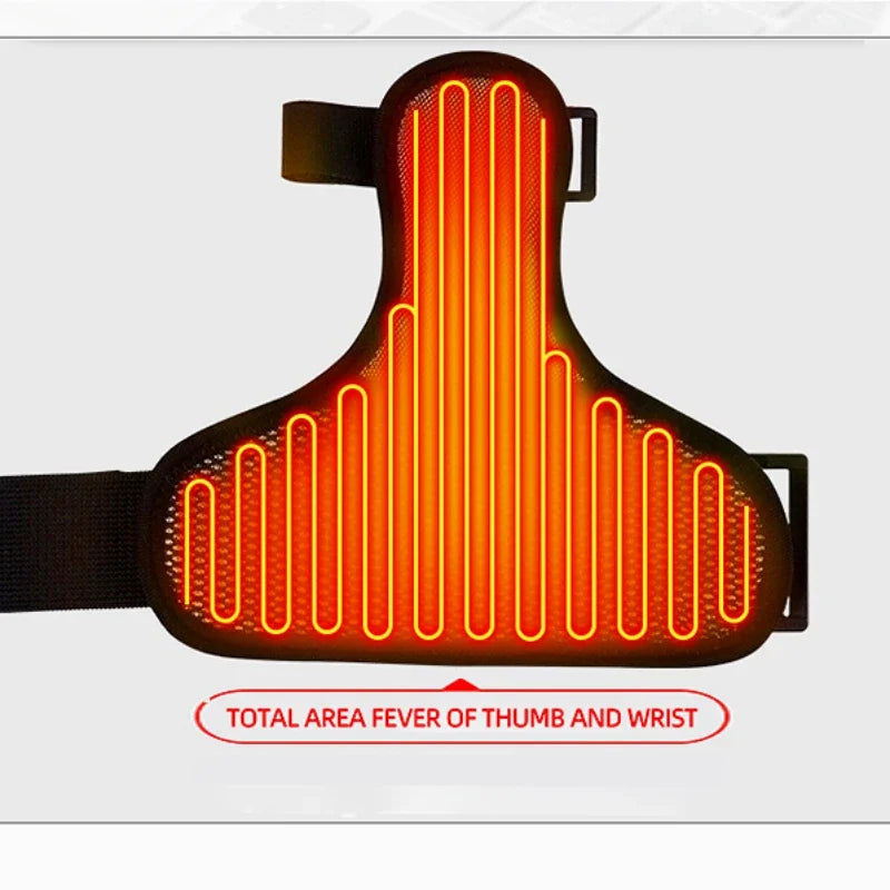 Hand Massager Thumb Tendon Sheath Wrist Protector Joint Sprain Fixation Wrist Electric Heating Vibration Massage vibromasseur