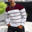 2024 New O-neck Cotton Pullover Men's Sweater Striped Casual Autumn and Winter High Quality Knitted Sweaters for Men