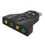 7.1 USB Sound Card External USB Audio Double Adaprter USB To Jack 3.5mm Earphone Micphone for Computer Notebook Win