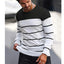2024 New O-neck Cotton Pullover Men's Sweater Striped Casual Autumn and Winter High Quality Knitted Sweaters for Men