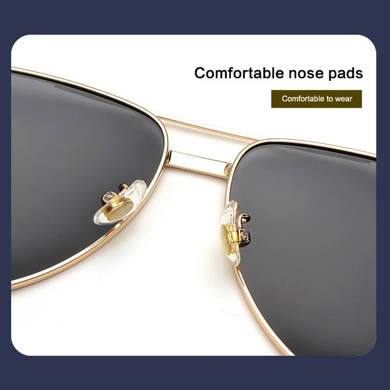 New Metal Wrapped Frame Toad Sunglasses for Men Fashion Trendy Personalized Retro Outdoor Driving Polarized Eyewear for Women