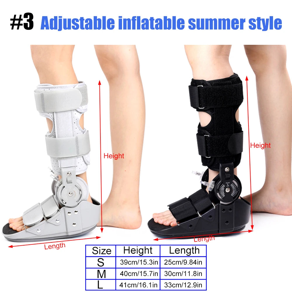 Walker Brace ROM Air Walking Fracture Boot with Air Pump Brace for Stabilizer Injured Foot Ankle Sprain Broken Toe Post Surgery
