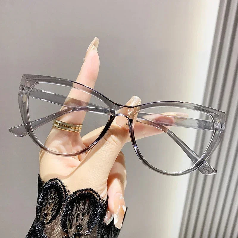 Vintage High Definition Cat Eye Myopia Glasses Anti Blue Light Short Sight Eyeglasses Ultra Light Minus Sight Eyewear 0 To -4.0