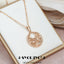 SYOUJYO Shiny Green Natural Zircon Pendant Necklace For Women Fine Jewelry 585 Rose Gold Color Luxury Accessories Gift