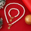 SHIXIN 2Pcs Christmas Tree Snowflake Pendant Necklace Bracelet Women Elegant Imitation Pearl Choker Bangle Christmas Jewelry Set