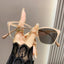 2025 Women Cat Eye Near Sight Eyeglasses Trendy Color Changing Myopia Eyeglasses Finished Prescription Photochromic Sunglasses