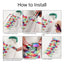 Rainbow Magnetic Lock Shoelaces Elastic Sneaker Laces Adults Kids 8MM Wide Flats Rubber No Tie Shoe laces Shoe Accessories