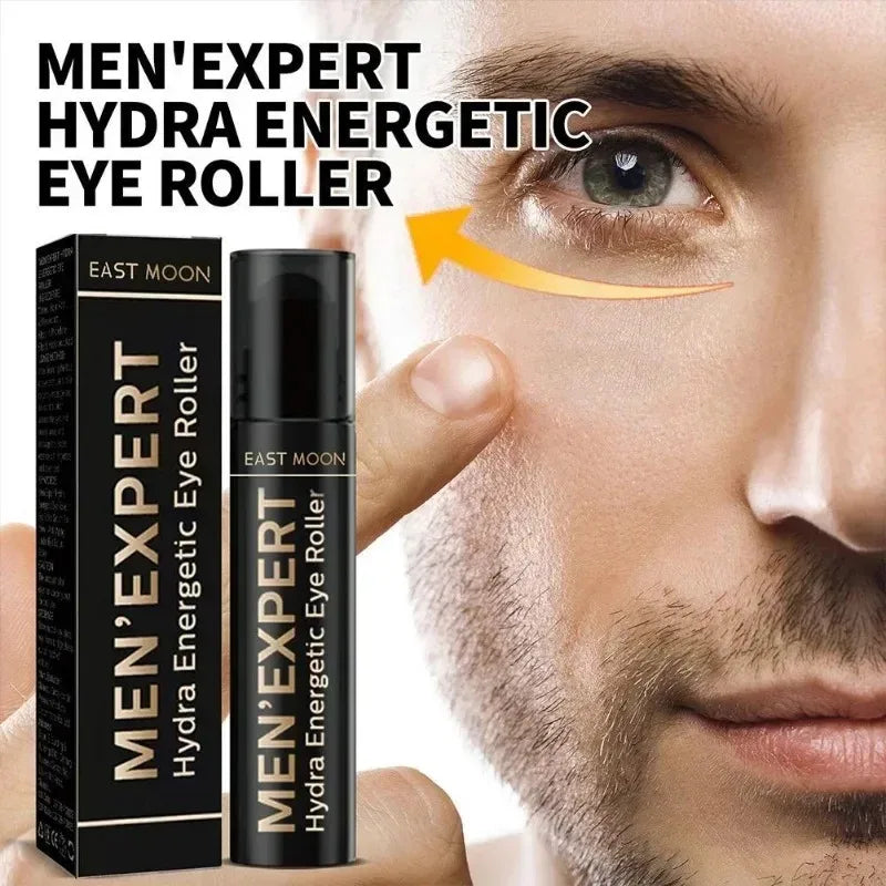 Men Hydrating Eye Roller Cream Massager Skin Care Remove Dark Circle Eye Bags Puffiness Anti Wrinkle Firming Eye Serum