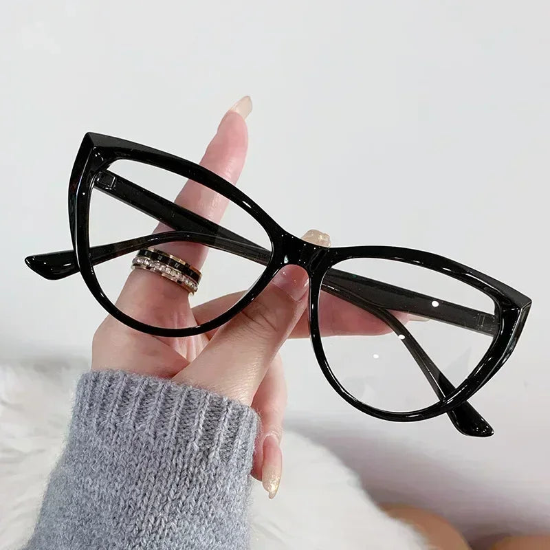Vintage High Definition Cat Eye Myopia Glasses Anti Blue Light Short Sight Eyeglasses Ultra Light Minus Sight Eyewear 0 To -4.0