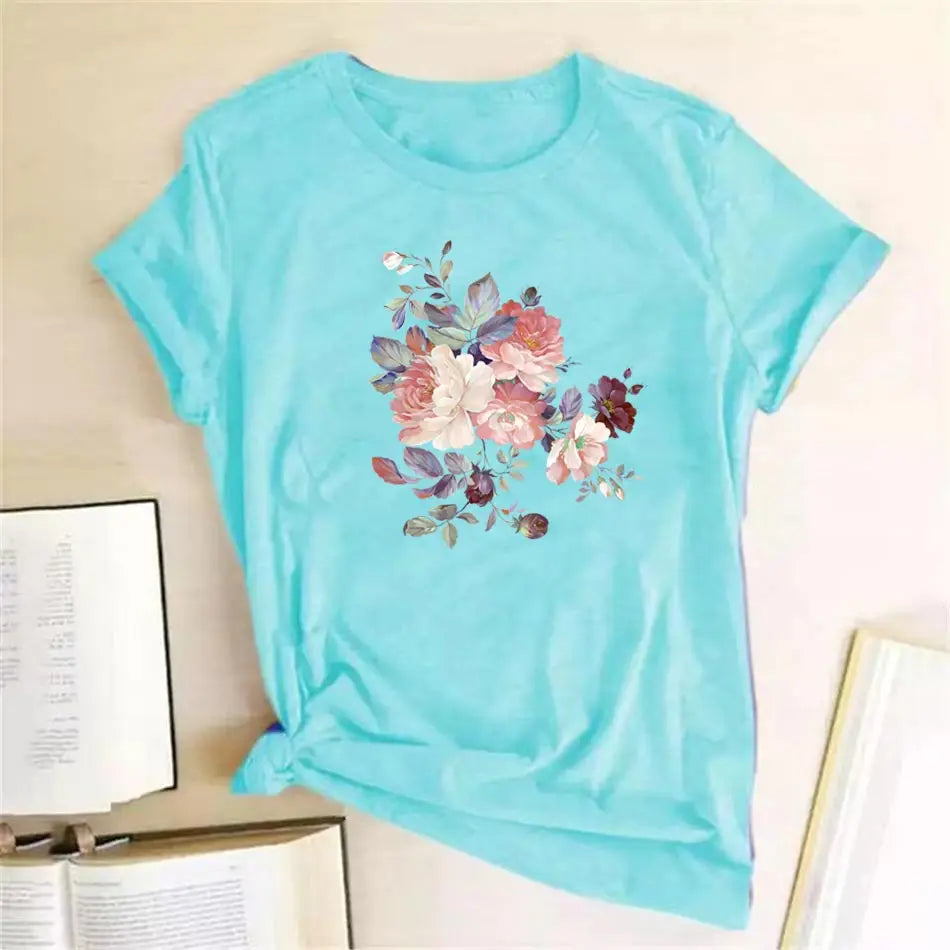 Beautiful Chinese rose Iron On Transfer DIY Washable Thermal Sticker On T-shirt Bag Color Fine Patch For Clothing Top Applique