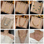 316L Stainless Steel Multiple Different Styles Geometry Zircon Welding Snake Bones Chain Necklace Fashion Exquisite Jewelry