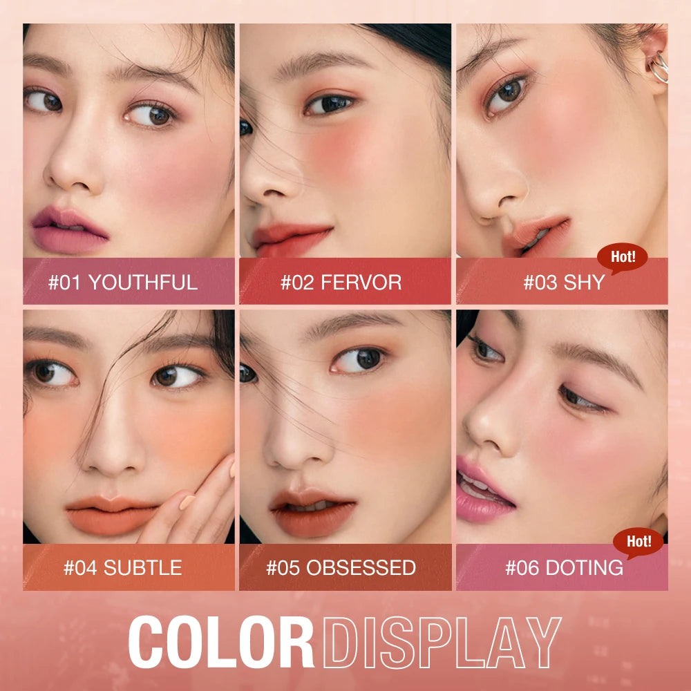 Wholesale O.TWO.O Blush Stick High Pigmented Blusher Cream Sticks Blendable Long-lasting Lip Cheek Eyess Makeup for Women
