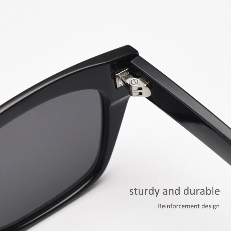 New Men Women Personalized Trendy Polarized Sunglasses Fashion Wrap Square Frame Ins Eyewear Show Small Facial Features