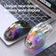 Attack Shark X2 Pro Magnetic Charging Bluetooth Mouse, Tri-Mode , RGB Lights, Transparent, Battery Indicator, Computer Phone