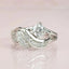 New Fashion Angel Wings Inlaid Zircon Women's Ring Electroplating Silver Color Glossy Rhinestone Creative Ladies Jewelry Jewelry