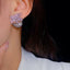 Luxury women's strawberry earrings. High quality sparkling zircon charm women's jewelry. Strawberry design earrings Wedding gift