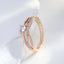 JULYDREAM 585 Gold Color Crossing Design Silver Plated White Zircon Wedding Rings for Women Personality Matching Finger Jewelry