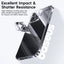Baseus Corning Glass Case For iPhone 15 14 13 Pro Max Anti-scratch Drop Protection Hard Glass Case For iPhone 15 13 12 Pro Cover
