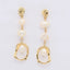 kshmir Natural pearl earrings female temperament light luxury long studs silver needle retro ear accessories wholesale