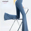 2024 Denim Women's Pants Micro Flared High Waist Abdomen Leggings New in Summer Stretch Sports Fitness Yoga Casual Pants Jeans