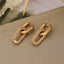 Square Earrings Gold Color Geometric Square Hoop Earrings for Women Huggie Punk Hip-Hop Metal Round Circle Jewelry Wholesale
