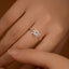 1carat Leaf Moissanite Diamond Engagement Rings for Women 925 Sterling Silver Plated 18k White Gold Wedding Band Promise Ring