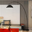 Modern Simple Style Iron Design Black And White Gold Bedroom Floor Lamp Living Room Sofa Floor Lamp Bedside Fishing Floor Lamp