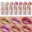 Quicksand Gold Lipstick Fine Glitter lipstick, Moisturizing Silky Mermaid Girl Pink, Long-Lasting Waterproof Grapefruit Orange