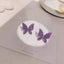 Korean New Fashion Purple Crystal Butterfly Earrings for Women Rhinestone Cute Girl Zircon Stud Earrings Jewelry Wholesale