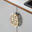 New Chinese Style Handles for Cabinets and Drawers Gloden Shoe Cupboards Bookcase Dresser Wine Cabinet and Wardrobes Handles